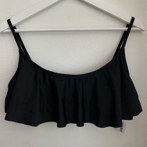 Old navy black bathing suit top sz XL